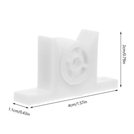 OSALADI 10 Sets Bead Lock Double Roller Catch Cabinet Latch Door Hardware Drawer Hardware Door Roller Ball Catch Cabinet Door Latches ABS White