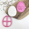 LissieLou Easter Egg with Bow Cookie Cutter and Stamp Easter