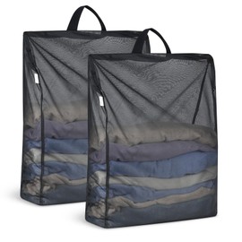 OTraki Laundry Bags 19.7x23.6 inches with Handle Set of 2 Laundry Nets Fine Mesh Washing Nets Non-Fluorescent Laundry Bags with Heavy Duty Zipper Durable Anti-Tangle, Scratch, Deformation Protection