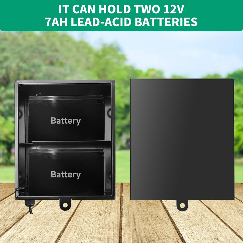 Briidea Battery Box Apply to 24V Door Openers or Vehicular