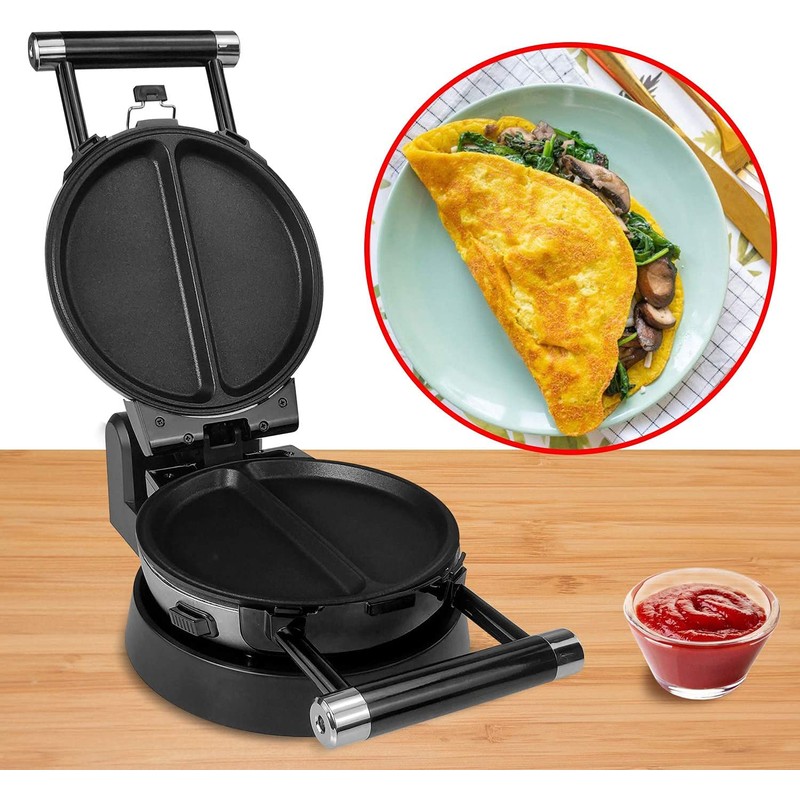 Health and Home 360 Rotating Belgian Multifunction Nonstick Baking Waffle