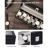 Uten Watch Boxes 6 Slots, Watch Display Storage Box PU