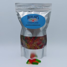 Beulah's Mini Gummy Worms, 2 Pound Package, 200 Pieces of Candy