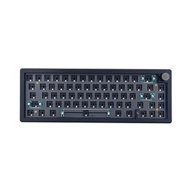 BOYI GMK67-65% kit de teclado, Bluetooth 5.0/2.4G/Tipo-C Tri-Mode inalámbrico RGB teclado mecánico PCB kit de placa de montaje EVA Sound Insulation Mat, kit de teclado personalizado (negro + perilla)