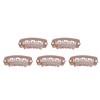 50pcs 6 Tips 6 Teeth Wig Snap Clip Metal Stainless