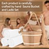 Karida Red Cedar Sauna Buckets,Sauna Bucket and ladle Set,Sauna Accessories,Sauna