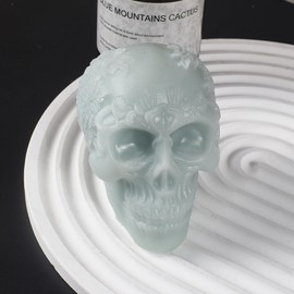 Silicone Skull Head Mold - Silicone Resin Casting Molds for Candle & Resin & Soap Craft Supplies