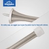 HOMOTEK 30 Pack Spring Door Stopper with Rubber Bumper Satin