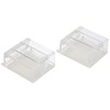 Kleine Wolke 0279000000 Shower Curtain Clips Set of 2 Transparent