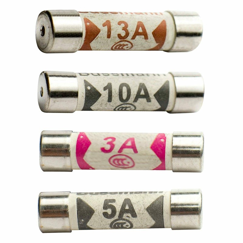 20 x Fuses Mixed Household Electrical Ceramic Domestic Mains Fuses