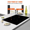 24'' Induction Cooktop 4 Burners 1800W Touch Screen Built-In Ceramic