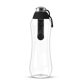 DAFI Water Bottle with Filter, 0.5 L, Water Bottle with Water Filter, BPA-Free, Sports Bottle with Filtered Water for Travel, Filter Bottle Outdoor + Activated Carbon Filter Water Bottle