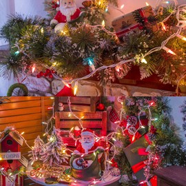 Hopolon Hopolon Easter Mini String Lights,2PACK 50Count 13Feet Pastel Christmas Lights with White Wire, Incandescent String Lights for Indoor Outdoor Holiday Tree Party Xmas Home Decorations(Multicolor)