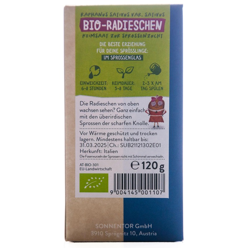 Sonnentor Organic Radish (1 x 120 g)