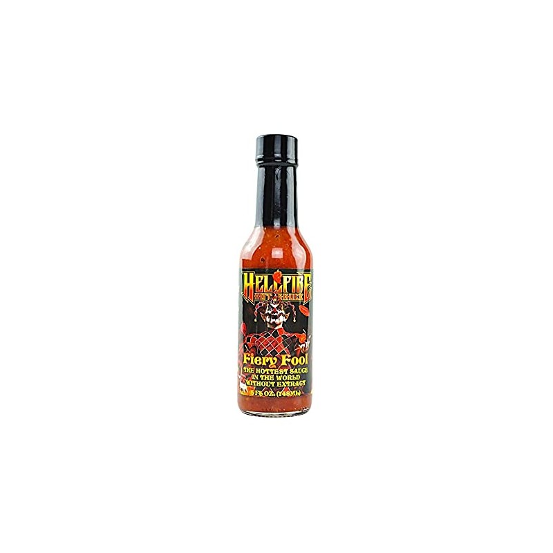 Hellfire Hot Sauce Fiery Fool - Extreme Hot Sauce without