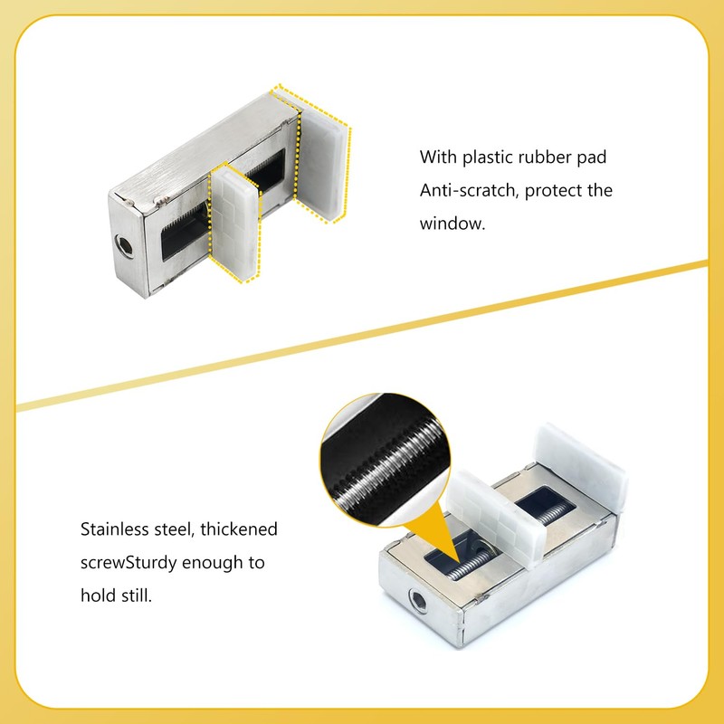 ZFYQ 2 Pack Sliding Window Locks, Window Lock with Key,