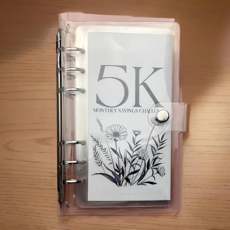 A6 12 Month Money Saving Challenge Binder, 1 Count Money