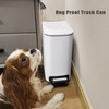 Cesun Small Bathroom Trash Can with Lid Soft Close, Step