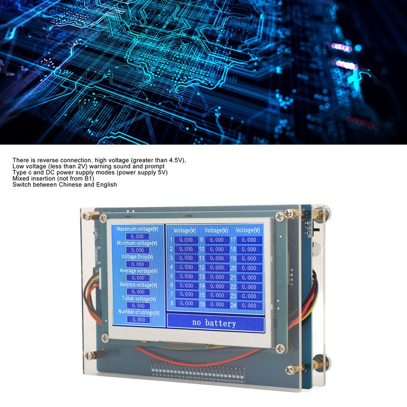 1 to 24 String Battery Voltage Tester Accurate Measurement Smart