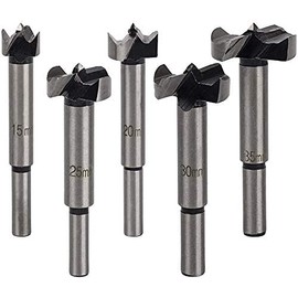 JUTOSU Bore Bit, Woodworking Drill, Bore Bit Set, Fosner Bit, Hole Saw for Woodworking, Bore Bit Set, Woodworking Drill Bit, Woodworking Seating Drill, Set of 5, For Setting Holes, Diagonal Holes, Stacking Drilling, DIY Cutting Tool, Drilling Tool, Wood 
