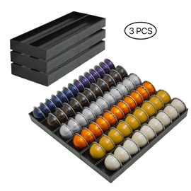 Coffee Pod Storage Holder Drawer Insert for Counter Compatible with Nespresso Vertuoline Capsules, Nespresso Pod Holder for Nespresso Vertuo for Home, Office, Coffee Station (3 Packs)