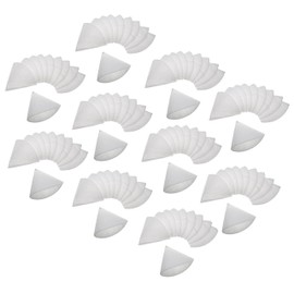 vhbw 100 x Cone Filters Compatible with DN125 Ventilation System - Exhaust Filter G4, DN 125 White