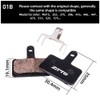 ZTTO Bike Brake Pads, 4 Pairs Full Metal Bike Pads