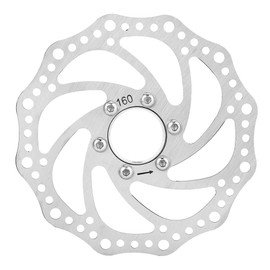 Disc Rotor Bicycle Brake Rotor 6.3 inches (160 mm) Abrasion Resistant Durable Rust Heat Dissipation Cycling MTB Mountain Bike Disc Brake Rotor Stainless Steel