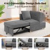 SEJOV Sofa Bed, 4-in-1 Convertible Sleeper Sofa Couches, 3-Seat Pull