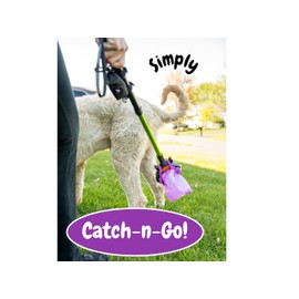 GoGo Stik, Catch-N-Go! Best Poo Catcher Scooper. Catch Poo on Walks. Alum Telescopic Handle, Strap-on Roll Bag Pouch Dispenser & Convenient Wrist Strap. Dootie Bags, Super Quick & Clean. 5-Yr Warranty