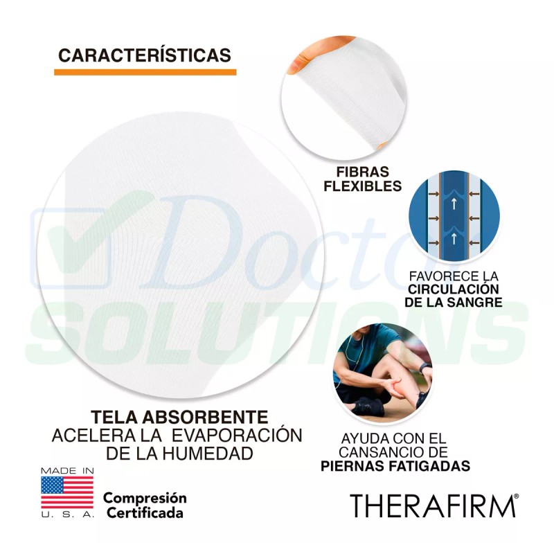 3 Pares De Calcetines De Compresión 15-20 Mmhg Therafirm