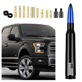 American Flag Car Bullet Antenna,Truck Exterior Decoration Accessories[New Upgrade Flag Design] Car Antenna Replacement for Car SUV Truck Most Auto Cars Antenna Accessories (Blue)