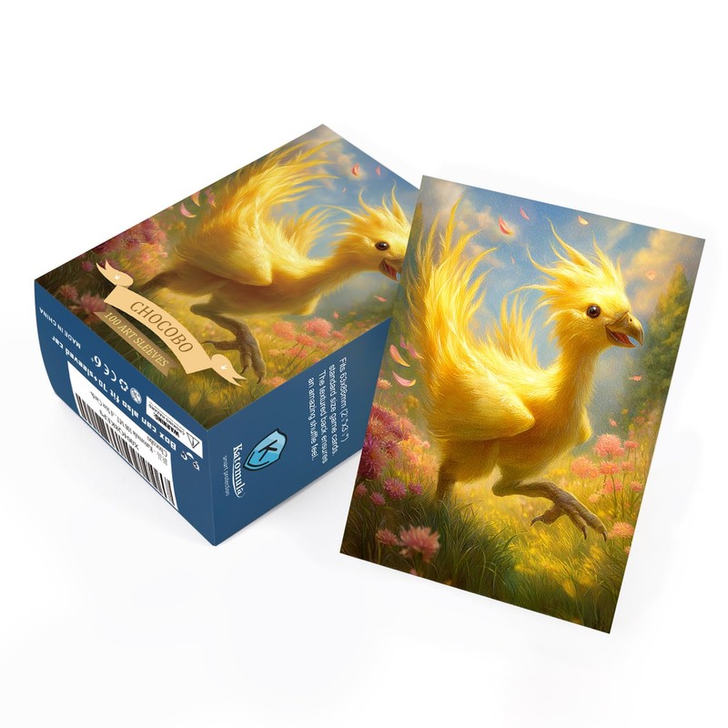 Katomula 100 MTG Card Sleeves with 100 Inner Sleeve, Textured