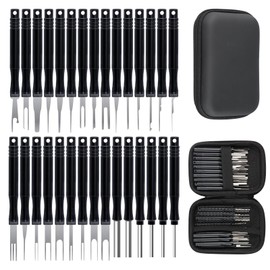Fangehong 36 Pcs Car Release Tool, Car Cable Plug Removal Tool, Terminal Removal Tool Kit, Pin Extractor, Wire Connector Pin Release Key Extractor Tools