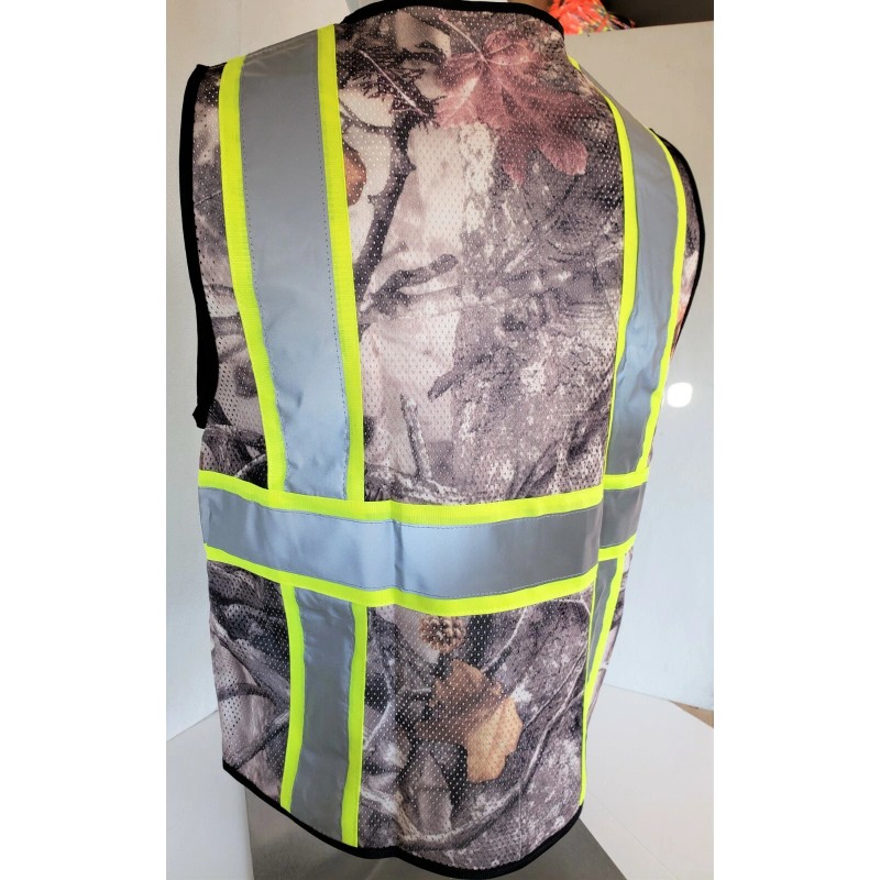 FX High Visibility Reflective Camouflage Safety Vest w/ ID pocket(Small-5