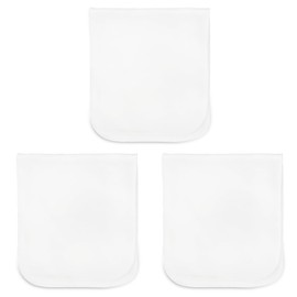 3 Piezas de Franela de Algodón Orgánico, Nuevo Paquete de Franela de Algodón Orgánico para Aceite de Ricino Reutilizable Franela Blanca Suave y Amigable con la Piel Como Ropa Interior de Pijam