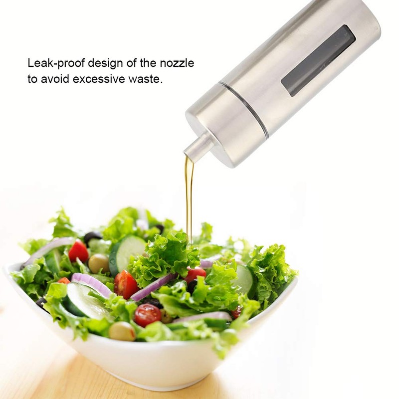 Aceitera y Vinagrera,Olla de acero inoxidable a prueba de fugas,