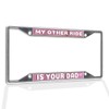 Fastasticdeals Metal Insert License Plate Frame My Other Ride is