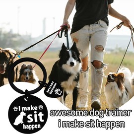 YALLNASL Dog Trainer Appreciation Gift Keychain Dog Walker Thank You Gifts for Dog Sitter Key Chain Gifts for Dog Lover Christmas Birthday Gifts for Pet Dog Owners Gift Ideas