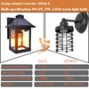 Nodfens 2 Pack Solar Wall Lights Outdoor with 3 Modes,