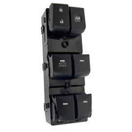 NOVAPARTS Black Left Driver Side Master Power Window Switch for 2011 2012 2013 2014 2015 Hyundai Elantra 93570-3X000 for AUTO Down Only (16 Pins)