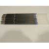 Unbranded/Generic 10 UNIVERSAL STICK BLUE BALLPOINT REFILLS-FIT BIC CLICK PENS