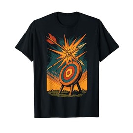 Archery Bow Archer Shot Blocked Target Art T-Shirt