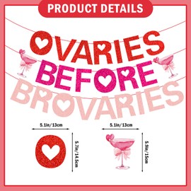 Ovaries Before Brovaries Banner Galentines Day Decorations Happy Galentines Day Banner Galentines Day Party Decorations Girl Ladies Galentines Day Decorations