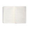 Antartik Notebook with elastic band, white cover, A5 sheets, squared,