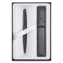 Cross ATX Gift Set (Ballpoint Pen and Case, Twist Mechanism, Ink Colour: Black) Black, 2 Pieces (1 Pack)