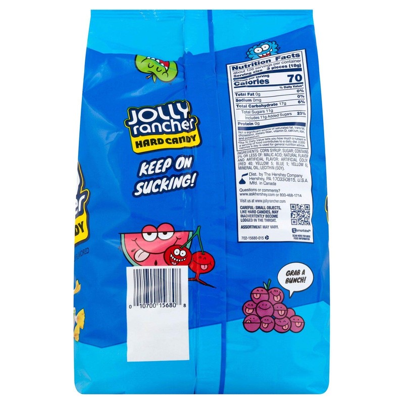 Jolly Rancher Hard Candy, Assorted, 5 Pound Bulk Candy, 2