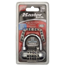 Master Lock Set-Your-Own 5-Dial Word/Number Combination Padlock