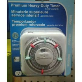 Intermatic Premium Indoor Intermatic  Heavy Duty Plug In  Timer  Works with LED Bulbs