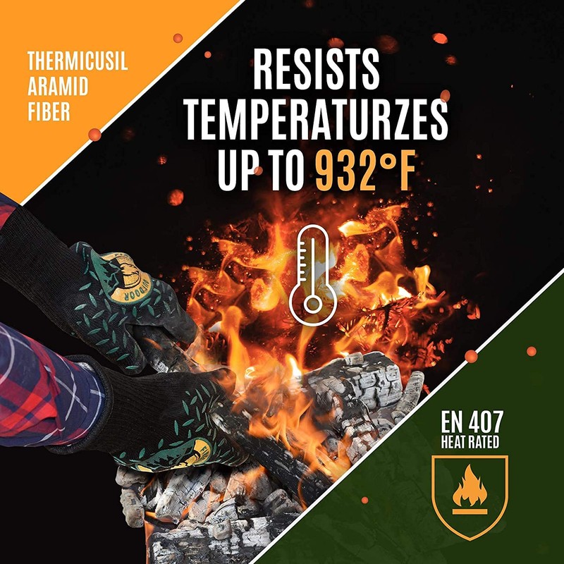 FIRESIDE OUTDOOR 15203 Outdoor Camping Bonfire Barbecue Heat Resistant 5
